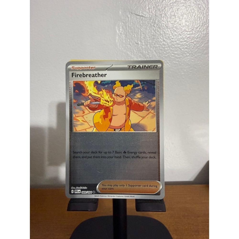 Pokemon Firebreather Supporter Trainer PFL 089/094 Prismatic Evolutions Uncommon
